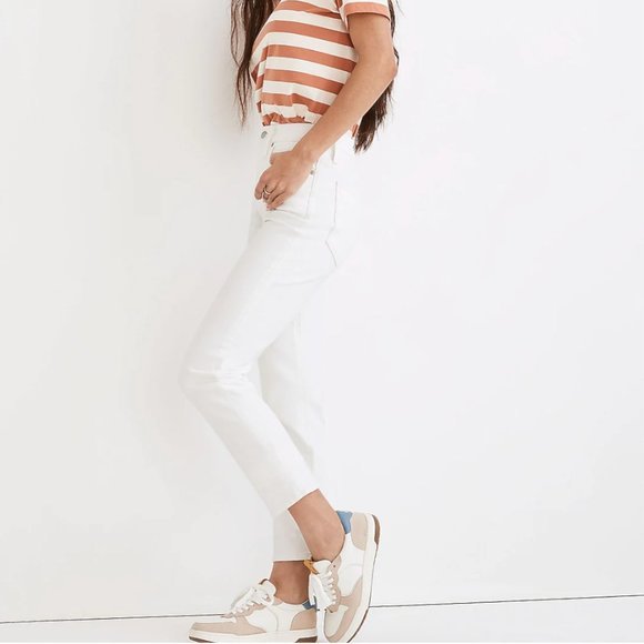 Madewell Curvy Perfect Vintage Jean in Tile White, Size 25 - Picture 2 of 4